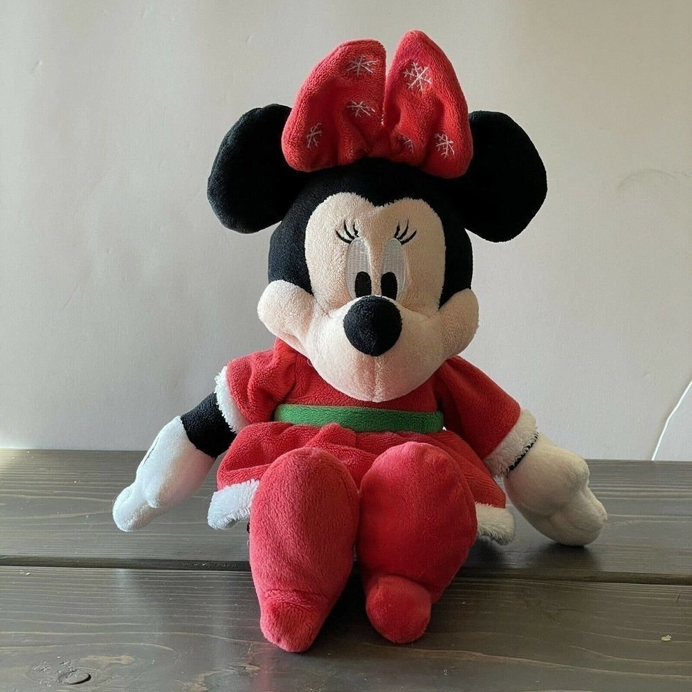 Disney Baby CHRISTMAS MINNIE MOUSE stuffed plush